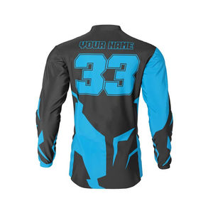 Jersey de Motocross Sublimado, Jersey de Carreras Personalizado, Transpirable, Impresión Resistente a la Decoloración, Nombre, Número y Logotipos Personalizados, Jersey de MTB - Product Image 4