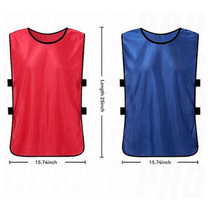 Maillots d'entraînement de football Scrimmage pour hommes avec ceinture – Gilets respirants multi-sports pour la pratique du basketball - Product Image 2