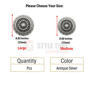 Classic Decorative Finish With Reliable Construction And Long Lasting Performance For Apparel Accessories Steel <b>Buttons</b> - Product Image 5