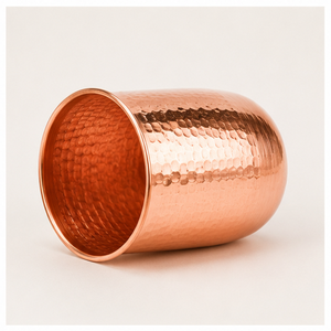 Pure <b>Copper</b> Hammered Tumbler Drinking Glass Eco-Friendly <b>Copper</b> Mug for Home & Office Luxury Drinkware for Gifting - Product Image 3