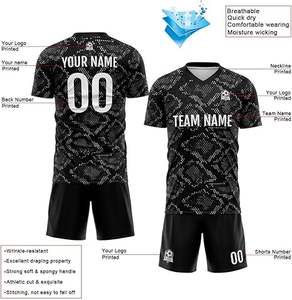 Uniforme de Fútbol de Último Diseño 100% Poliéster, Nuevo Estilo, Uniforme Profesional para Adultos, Calidad Premium, Color Personalizado, Secado Rápido - Product Image 3