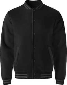 Veste universitaire en toile 100% coton - Imperméable et respirante, col montant, décontractée, 300g - Product Image 1