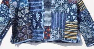 Manteau matelassé imprimé floral avec patchwork, vestes de travail indiennes faites à la main, veste matelassée bohème pour femmes, nouvel arrivage - Product Image 2