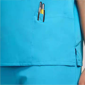 Professional Medical Scrub <b>Set</b> for Nurses <b>Doctors</b> and Healthcare Workers Comfortable V Neck Hospital Uniform Custom OEM ODM - Product Image 4