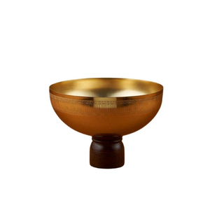 Cuenco de metal de diseño antiguo para chocolate y dulces, con diseño martillado, color dorado, para frutas y chocolate cremoso, ideal para regalos en fiestas. - Product Image 3