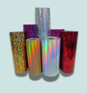 Film holographique en gros, feuille de vinyle autocollante à finition métallique arc-en-ciel pour étiquettes de marque, emballage cadeau, usage décoratif - Product Image 1