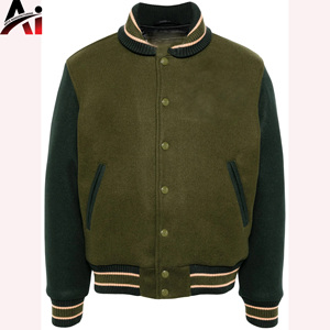 Veste universitaire personnalisée en gros pour hommes – Blouson de baseball premium style streetwear tendance - Product Image 6