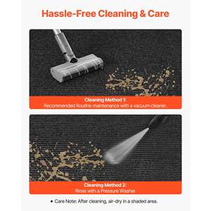 Tapis de porte d'entrée en PVC à rayures élégantes de qualité commerciale de 8x4 pieds Tapis d'entrée lavable et résistant pour couloir de garage - Product Image 6