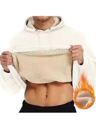 Sudadera con Capucha Ultra Cálida con Forro de Sherpa – Forro Polar Térmico Negro Grueso – Ropa Técnica de Invierno para Hombre al por Mayor – Prenda de Vestir Tipo Pullover - Product Image 2