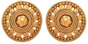 Gold Plated Alloy <b>Necklace</b> Earrings <b>Set</b> with Zircon <b>Pearl</b> Vintage Design for Women Wedding Party Bridesmaid Fashion Jewelry - Product Image 4