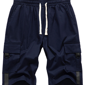 Pantalones cortos tipo cargo para hombre, de secado rápido, ligeros, de tela elástica, con 5 bolsillos, sin forro, transpirables, fáciles de llevar, pantalones cortos tipo cargo para hombre - Product Image 1