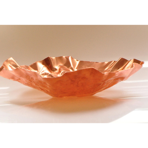 Frutero de Cobre Puro de Estilo Moderno y Lujoso, Diseño Martillado, Gran Capacidad, Acabado Brillante, Ecológico, Sostenible, Metálico, para Fiestas - Product Image 1