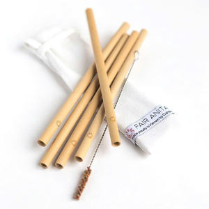 Factory Direct Customized Bamboo Disposable <b>Straws</b> with Logo Good Price Bar Accessories <b>for</b> Party Occasions - Product Image 3