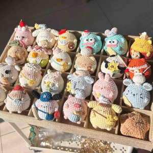 Muñeco de ganchillo hecho a mano, juguete de peluche con hilo de algodón, diseño de Animal Adorable, regalo de peluche, muñeco de ganchillo de Vietnam - Product Image 3