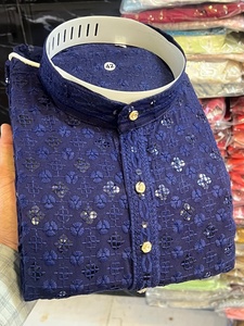 Premium Quality Maruti Fashion <b>Men's</b> Traditional Indian Ethnic Festive And Wedding Wear Rayon Embroidered <b>Kurta</b> Pyjama Set - Product Image 3