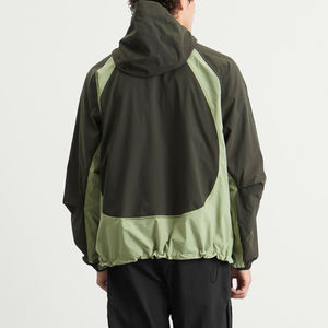 Chaqueta Deportiva Personalizada con Bloques de Color, Tejido Técnico, Cierre Completo, para Hombre, Cortavientos de Nailon con Capucha y Bordado - Product Image 4