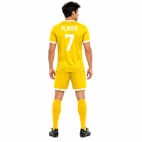 Ensemble d'uniformes de football professionnels personnalisés, maillot de football imprimé, shorts et chaussettes assortis, légers, respirants, unisexes