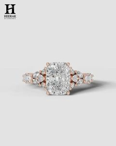 Luxury Pear Cut Lab Grown Diamond Engagement <b>Gold</b> <b>Vintage</b> Designer Bridal <b>Ring</b> for Women - Product Image 1