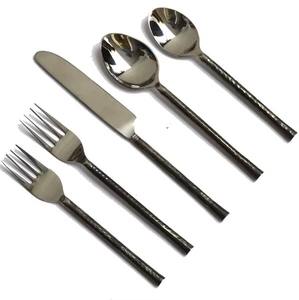 Ensemble de couverts en acier inoxydable de qualité supérieure avec manche métallique unique, écologique, finition super miroir, durable pour les dîners et les réceptions - Product Image 4