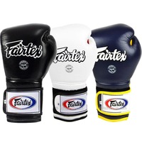 Gants de boxe noirs de style Fairtex, gants d'entraînement de qualité supérieure pour le Muay Thai, le MMA, le kickboxing et le sparring