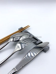 ที่วางช้อนส้อมหินอ่อนทำด้วยมือสำหรับติดตั้งบนโต๊ะรับประทานอาหารที่ทันสมัยและหรูหราการออกแบบอุปกรณ์ตกแต่งห้องครัว - Product Image 4