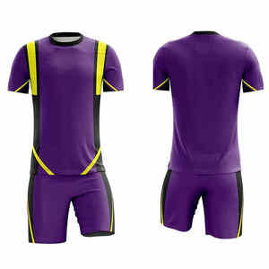 Sublimation Soccer Jersey and Shorts Set Adult Sportswear Custom Design Short Sleeve 100% Polyester Athletic Fit - Product Image 1