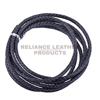 Cordon en cuir tressé noir de 4 mm en gros, plaqué argent 925, pour la fabrication de bracelets à breloques en corde véritable de qualité supérieure, fournitures de bijoux DIY
