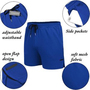 <b>Mens</b> Athletic Sports <b>Cargo</b> <b>Shorts</b> Oxford Fabric Eco-Friendly Quick Dry Breathable <b>Lightweight</b> Stretch Drawstring Waist Workout - Product Image 4