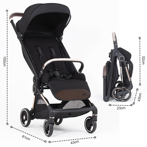 Poussette bébé pliable compacte, légère et portable, conforme aux normes EN, populaire et à prix réduit, idéale pour voyager. - Product Image 1