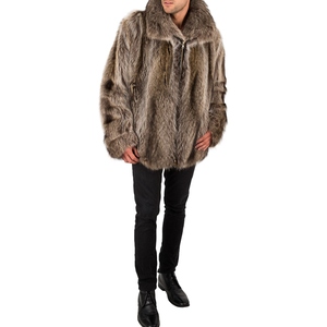 Abrigo Clásico de Lujo para Hombre, de Piel Sintética, Colección de Abrigos de Invierno con Estilo Refinado, Tipo Visón - Product Image 4