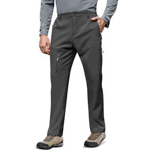 Pantalones Softshell para Hombre de Alta Calidad, Último Diseño, Impermeables, Resistentes al Viento, Transpirables, 260g, Forro Polar Elástico, Aislantes y Térmicos, Tallas Grandes - Product Image 1