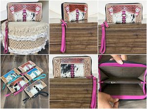 Cartera de mano de cuero genuino estilo occidental de gran capacidad 2026 para mujer, de diseñador de lujo, de moda, de piel de vaca - Product Image 3