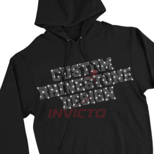 Lightweight Rhinestone <b>Hoodies</b> With <b>Soft</b> Fabric Cotton Blended Rhinestone <b>Hoodies</b> For Comfort - Product Image 2
