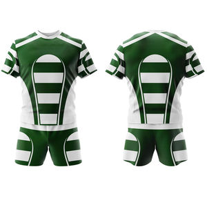 En stock, vêtements de rugby de haute qualité, respirants, grande taille, coupe-vent, ensembles d'uniformes d'équipe, 100% polyester, antibactériens - Product Image 3