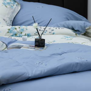 100% ผ้าปูที่นอนและปลอกหมอนผ้าฝ้ายอียิปต์สำหรับทุกฤดูชุดเครื่องนอนพิมพ์ลาย300TC คุณภาพสูง - Product Image 6