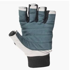 Guantes de Gimnasio QASWA SPORTS de Cuero Vacuno Auténtico, Cierre de Velcro, Medios Dedos, Duraderos, Unisex para Adultos, Color Personalizable, Soporte para Muñeca - Product Image 5