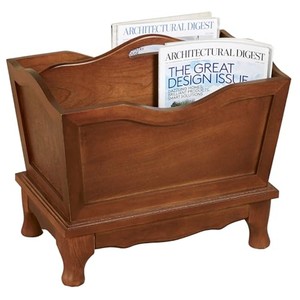 Elegante Revistero de Madera de Nogal Hecho a Mano |   Venta al por Mayor B2B - Product Image 1
