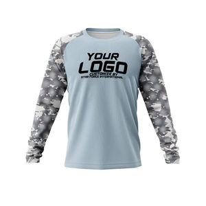 T-shirts de pêche personnalisés en gros, fabricant OEM, marque privée, production en vrac, protection UV, vêtements respirants, fournisseur - Product Image 3