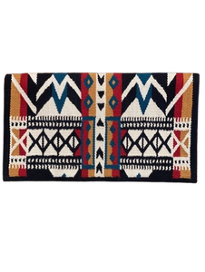 Couverture de selle en laine tissée à la main pour cavaliers cow-boy, chevaux de ranch, équitation en trail, concours hippique, entraînement et équipement équestre - Product Image 1