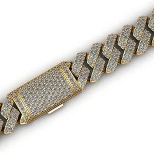 Collar de cadena cubana con diamantes de alta calidad de proveedor indio para moda urbana o atuendos urbanos, disponible para venta al por mayor - Product Image 3