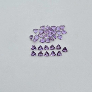 3mm-10mm Améthyste brésilienne naturelle à facettes Trillion de pierres précieuses calibrées Bijoux uniques Commande personnalisée Fabricant de pierres - Product Image 2