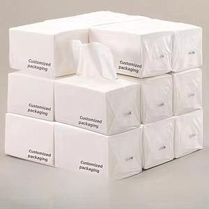 Paquets de mouchoirs en papier pour le visage en vrac, 2 plis, doux, jetables, pour la distribution en supermarché et l'exportation - Product Image 2