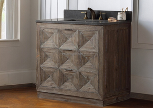 <b>Rustic</b> Single Bathroom Vanity 36 Inch US Vanity <b>Cabinets</b> with Sink Bathroom Furniture - Product Image 5