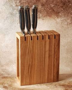 Support à couteaux en bois durable pour restaurant, cuisine, hôtel, café, comptoir, rangement professionnel des couverts - Product Image 6