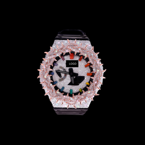 Wholesale Supply Designer Moissanite Diamond <b>Watch</b> Iced Bling Style Quartz Movement Wristwatch Available At Competitive Price - Product Image 1