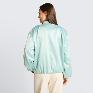 Hot Selling Satin <b>Jacket</b> <b>Lightweight</b> Comfortable <b>Women</b> Satin <b>Jackets</b> Custom Color Quick Dry <b>Women</b> Satin Varsity <b>Jackets</b> - Product Image 4