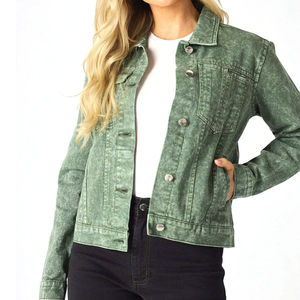 Premium Women <b>Denim</b> <b>Jacket</b> <b>Custom</b> Embroidery Stylish Slim Fit Comfortable Durable Fashion <b>Jacket</b> For Streetwea - Product Image 1