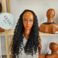 Perruque mi-tête ondulée naturelle non traitée, cheveux vierges vietnamiens, double épaisseur, super qualité, vente chaude, 8 à 40 pouces