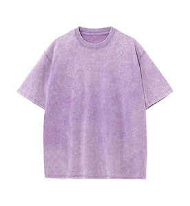 T-shirt Homme Oversize 100% Coton Épais Printemps-Été 2026, Épaules Tombantes, Personnalisable avec Votre Propre Logo, Effet Délavé Acide - Product Image 5