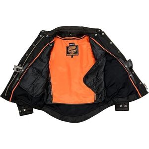 Chaqueta Reversible de Cuero para Mujer 2025 MLL2600, Piel de Oveja Genuina y Cuero PU con Forro Extraíble y Ribete Reflectante - Product Image 2